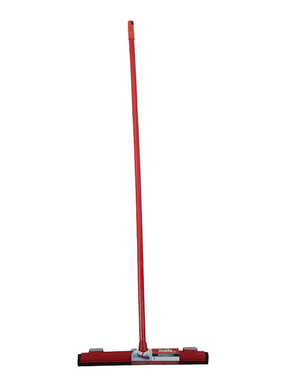Tonkita 2 In 1 Floor Wiper Squeegee with Stick, Red