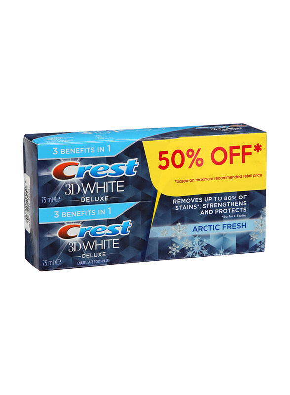 

Crest 3D White Arctic Fresh Toothpaste, 2 x 75ml