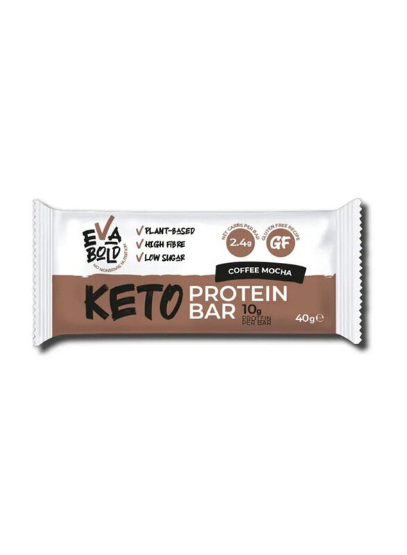 

Eva Bold Keto Protein Bar, 40gm, Coffee Mocha