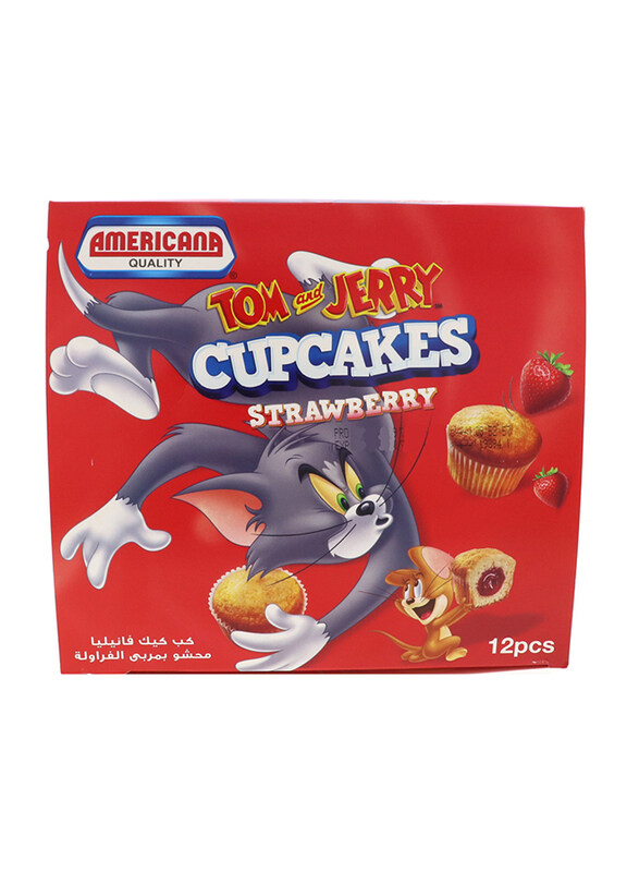 

Americana Tom & Jerry Strawberry Cup Cake, 12 x 35g
