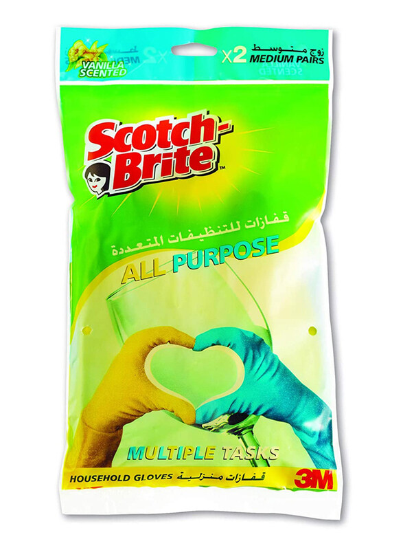 

Scotch Brite 3M All Purpose Gloves, Medium, 4 Pieces