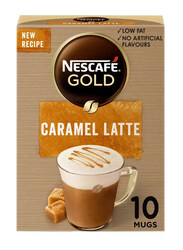 Nescafe Gold Caramel Latte Coffee, 10 x 17g