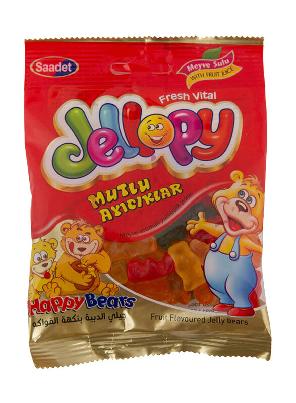 

Saadet Jellopy Multi Ayicikiar Happy Bears Jelly Candy, 100g