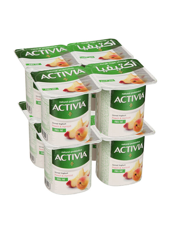

Activia Peach & Apricot Yogurt, 8 x 120g