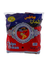 Oman Chips Potato Chilli Flavor Chips, 24 Packs x 15g