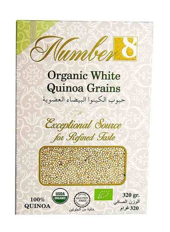 

Number8 Organic White Quinoa Grains, 320g