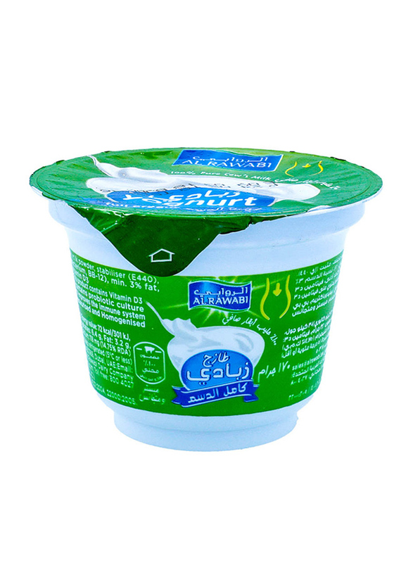 Al Rawabi Full Cream Yoghurt, 170g