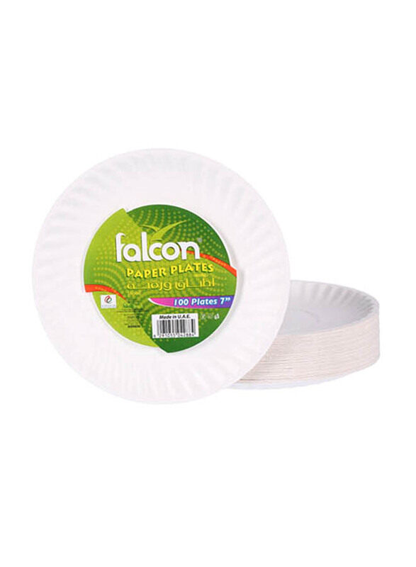 

Falcon 7 inch 100-Piece Paper Plate, White