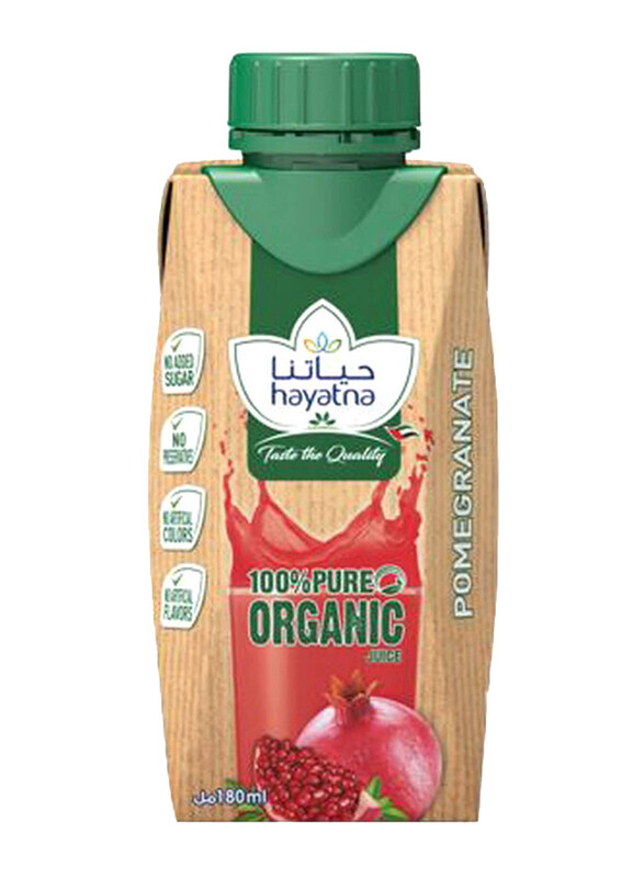 

Hayatna Organic Pomegranate Juice, 180ml