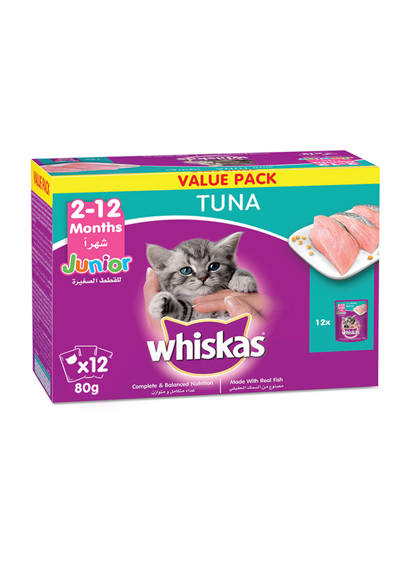 

Whiskas Tuna Junior Wet Cat Food, 12 x 80g
