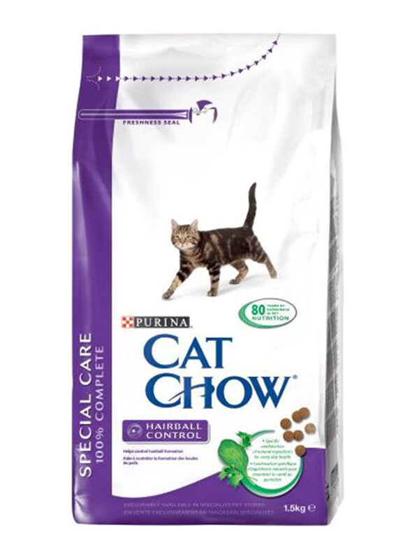 

Purina Chow Adult With Chicken Hairball Control Dry Cat Food, 1.5 Kg