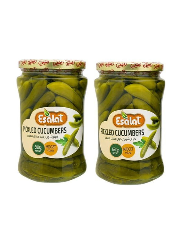 

Esalat Pickled Cucumber Midget, 2 x 680g