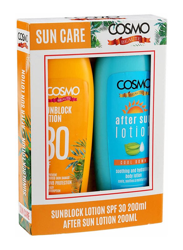 

Cosmo SPF30 Sunblock Lotion & Sun Lotion, 2 x 200ml