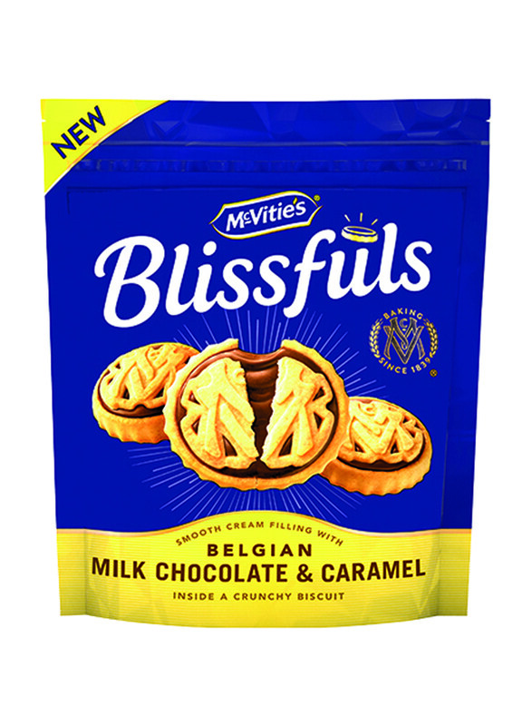 

McVitie's Blissfuls Belgian Milk Chocolate & Caramel Biscuits, 172g