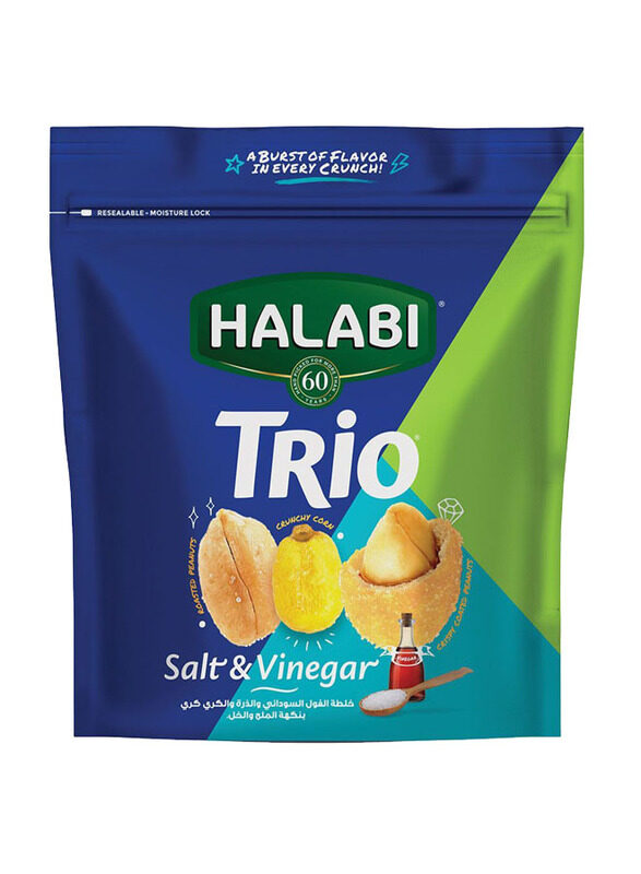 

Halabi Trio Salt & Vinegar Nuts, 150g