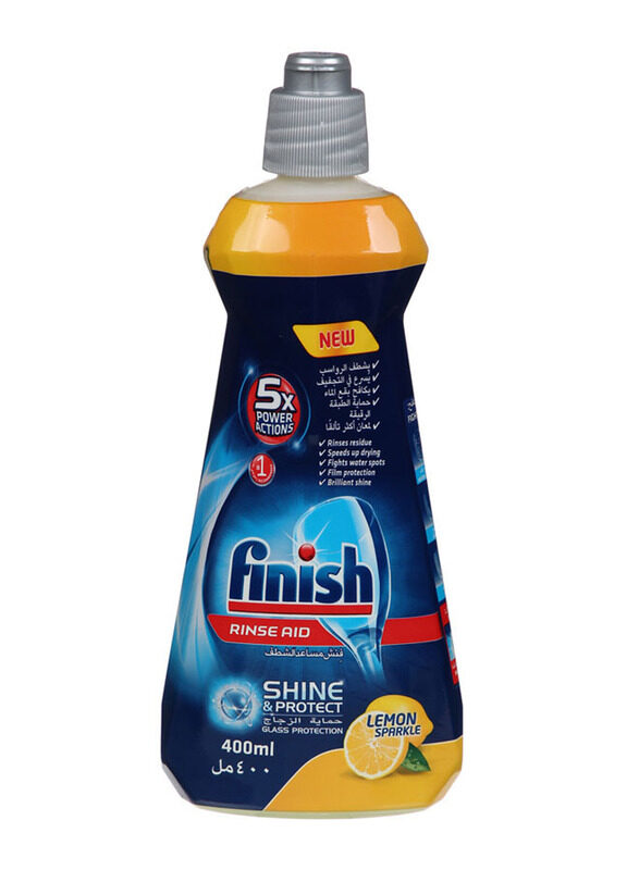 

Finish Lemon Rinse Aid Liquid Dishwashing, 400ml