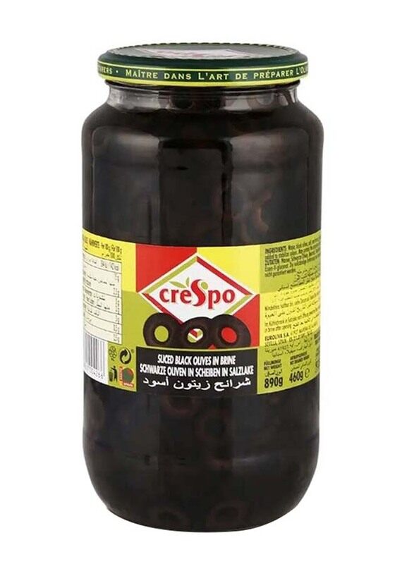 

Crespo Sliced Black Olives in Brine, 460g