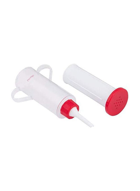 

Prestige 5-Piece Plastic Icing Nozzle Set, Clear/Red