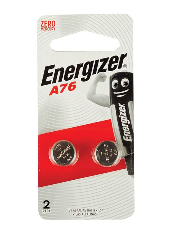 

Energizer Alkaline Batteries, A76, 2 Pieces, Silver