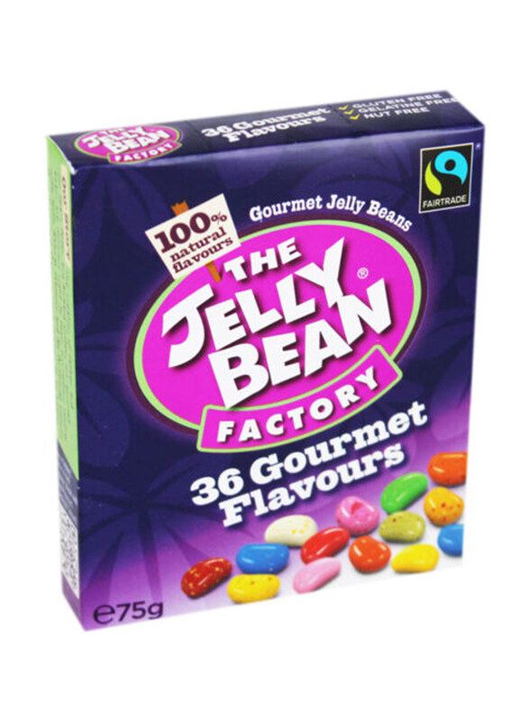 

Fairtrade The Jelly Bean Factory with 36 Gourmet Flavours Box, 75g
