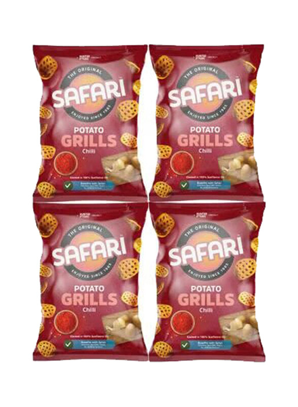 

Safari Potato Grills Assorted Chips, 4 x 60g