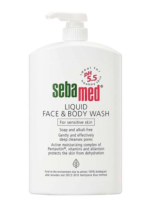

Sebamed Liquid Face and Body Wash for Sensitive Skin, 1 Liter