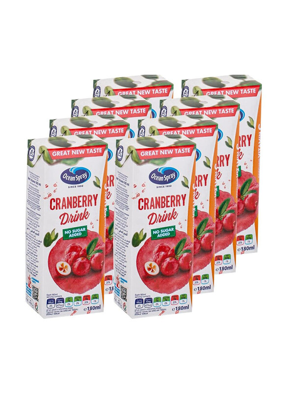

Ocean Spray Cranberry Juice Nas, 8 x 180ml