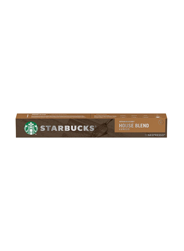 

Starbucks House Blend by Nespresso Medium Roast Coffee Capsules, 10 x 57g