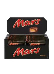Mars Bar Nougat Caramel Chocolate, 40 x 51g