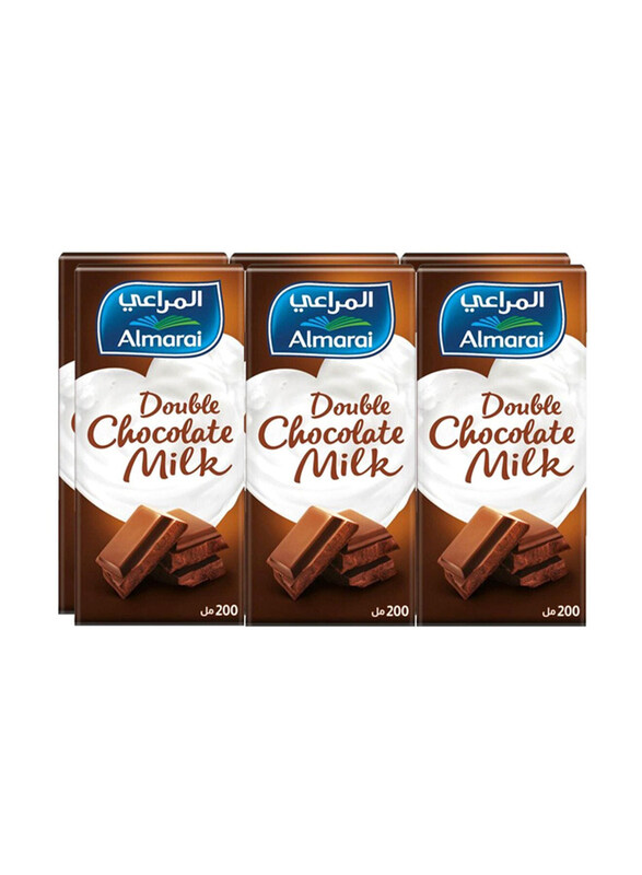 

Al Marai Double Chocolate Uht Milk, 6 x 200ml