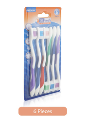 Dr. Fresh Dailies Toothbrush Set, Medium, 6 Pieces