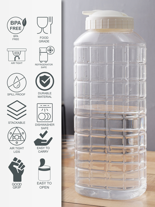 LocknLock 1.5Ltr Chess Water Bottle, HAP812, Clear