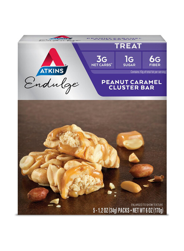 

Atkins Endulge Peanut Caramel Cluster bar, 5 x 34g