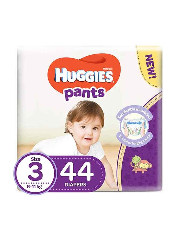 Huggies Pants, Size 3, 6-11 kg, 44 Count