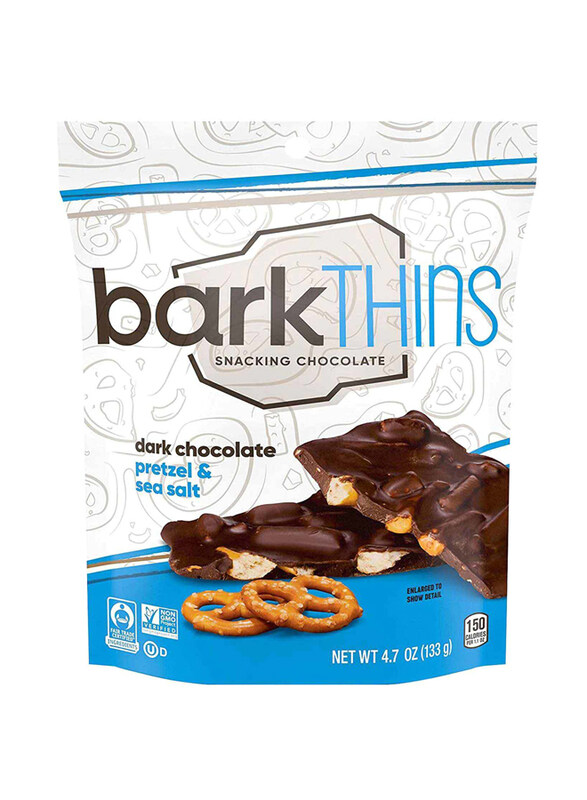 

BarkThins Dark Chocolate Pretzel & Sea Salt Snacking Chocolate, 133g