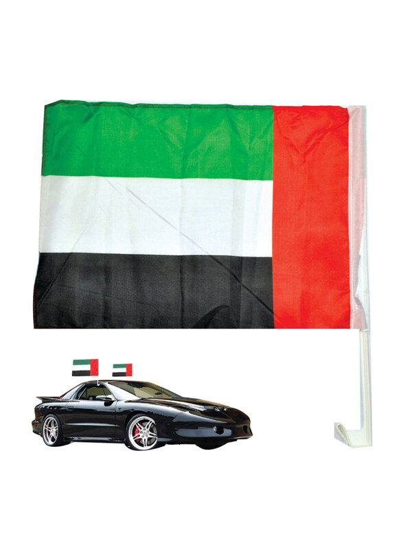 

Generic UAE Car Flag, 2 Pieces, 12 x 18 inch, Multicolour