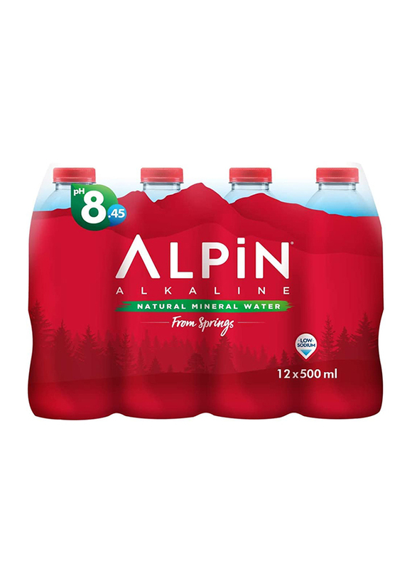 Alpin Mineral Spring Water, 12 Bottles x 500ml