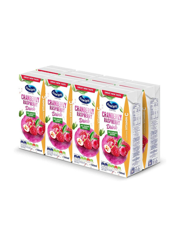 

Ocean Spray Cranberry Raspberry Juice Nas, 8 x 180ml