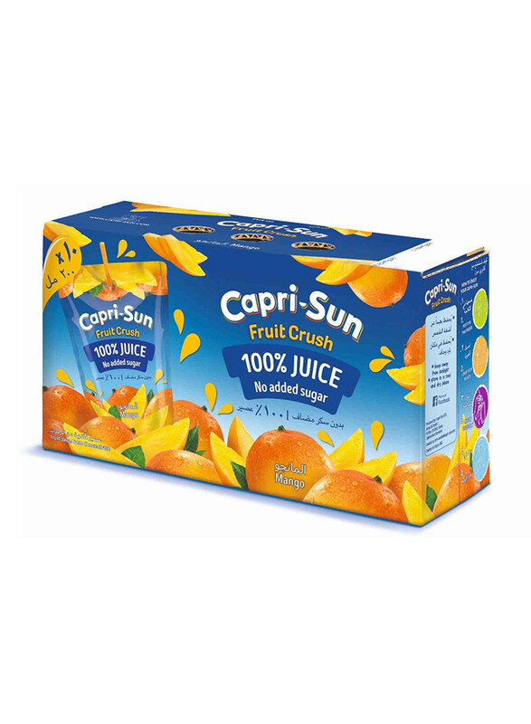 

Capri Sun No Added Sugar Mango Juice, 10 x 200ml