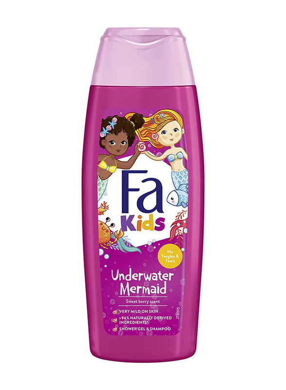Fa 250ml Mermaid Kids Showergel & Shampoo, Pink