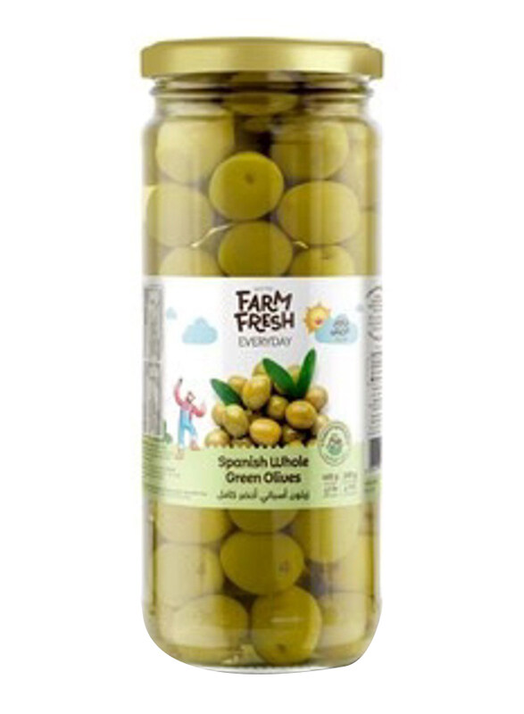 

Farm Fresh Whole Green Olives, 465g