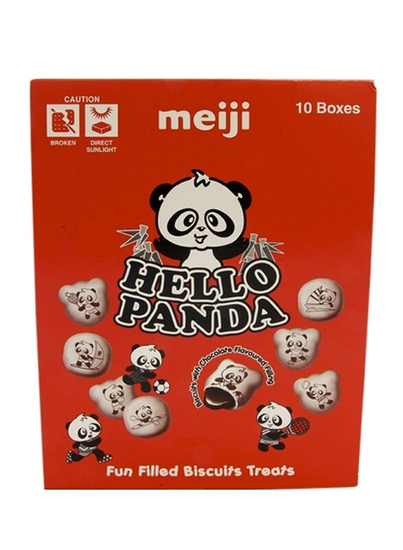 

Meiji Hello Panda Biscuits with Chocolate, 10 Packs x 57g