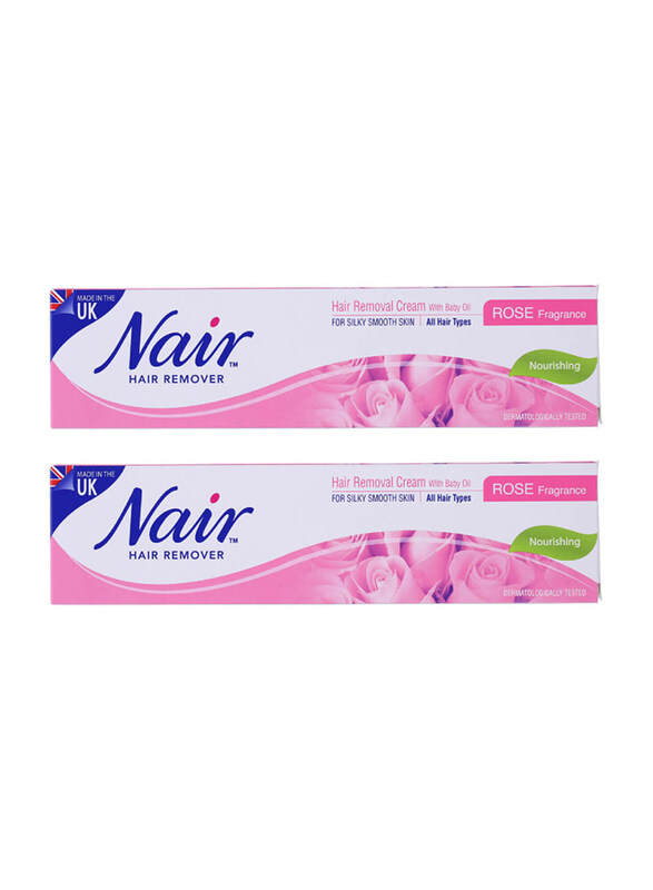 

Nair Rose Hair Removal Cream, 110g, 2 Pieces