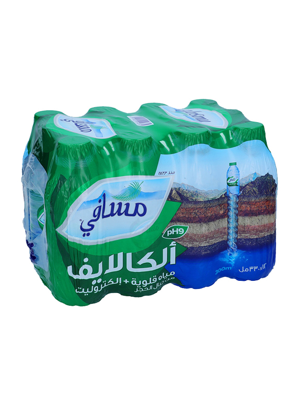 Masafi Alkalife Mineral Water, 12 Bottles x 330ml