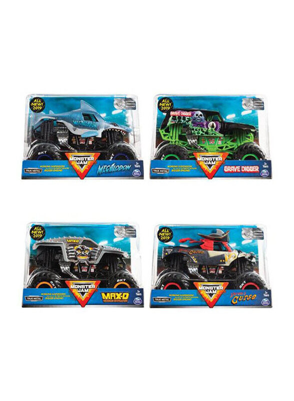 

Spin Master Monster Jam 1:24 Collector Die Cast Assorted, 4 Pieces, Ages 3+