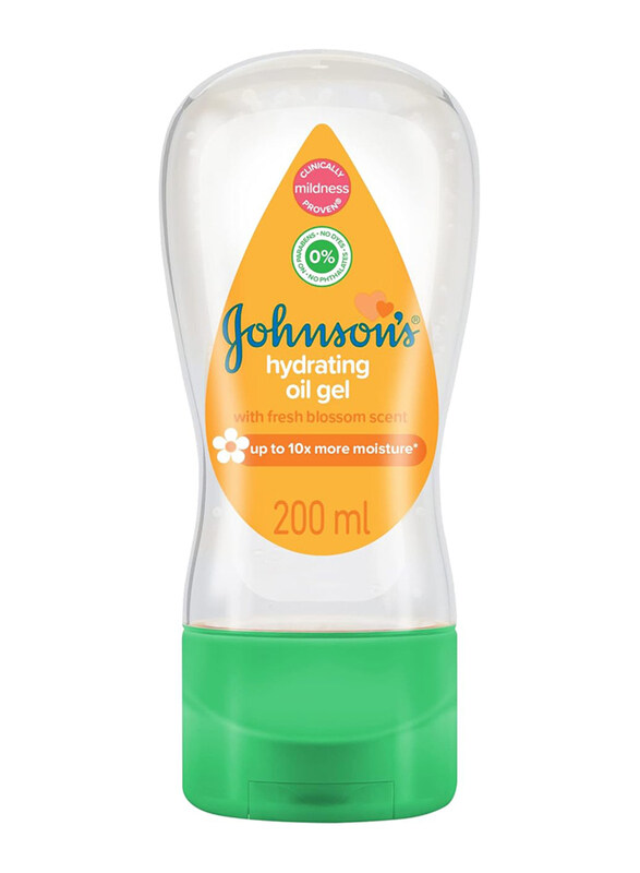 

Johnson's 200ml Baby Hydrating Oil Gel with Fresh Blossom Scent, Clear