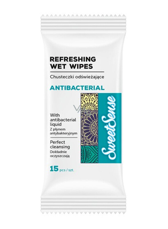

Sweet Sense Antibacterial Wet Wipes, 15 Wipes