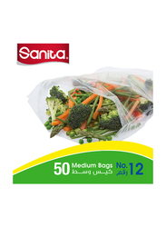 Sanita Club No.12 Biodegradable Food Storage Bag, 50 Pieces