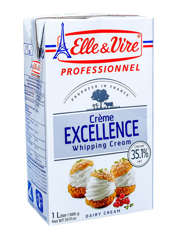 

Elle & Vire 35.1% Fat Whipping Cream, 1 Liter