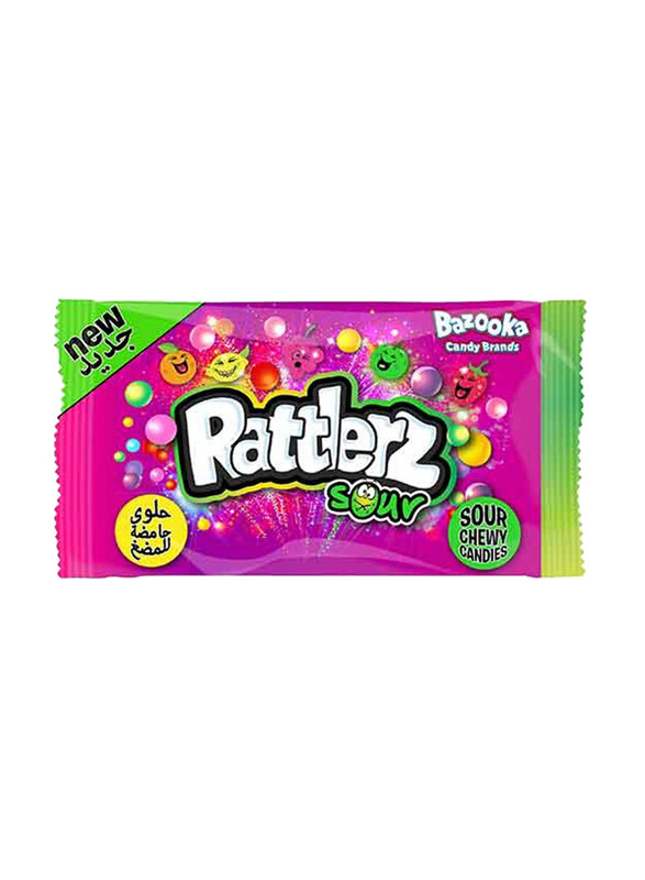 

Bazooka Rattlerz Sour Chewy Candies, 40g